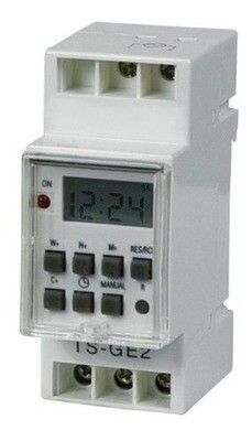 RELOJ PROGRAMADOR SEMANAL, MODELO:: THC - 15A  ECG - 100-240 VAC