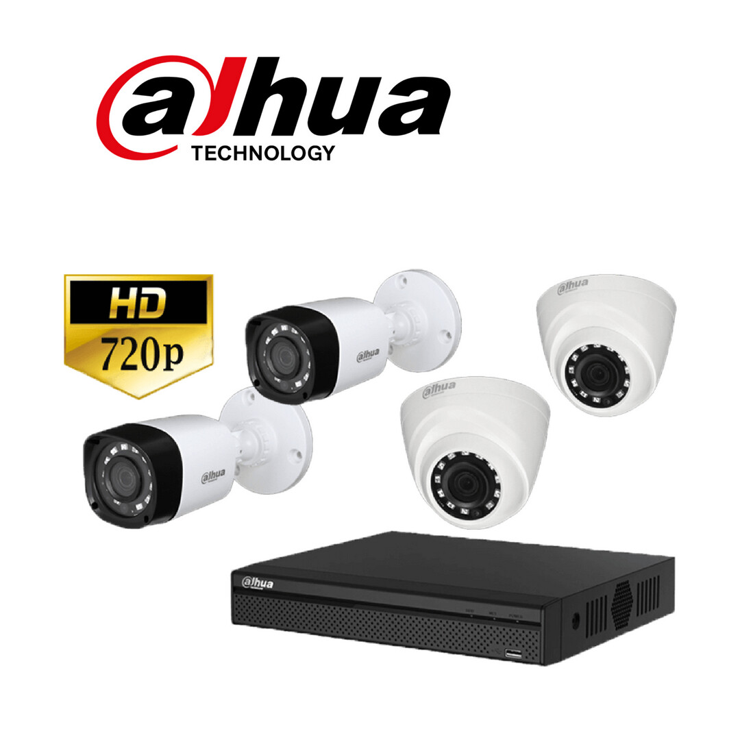KIT DE 4  CÁMARAS DAHUA 720P