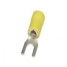 TERMINAL AISLADO TIPO U (horquilla) VF-5.5-4Y COLOR AMARILLO