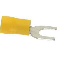 TERMINAL AISLADO TIPO U (horquilla) VF-5.5-5Y COLOR AMARILLO
