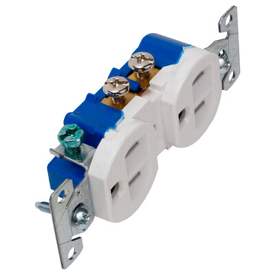 TOMA CORRIENTE CON PLACA / METALICA
