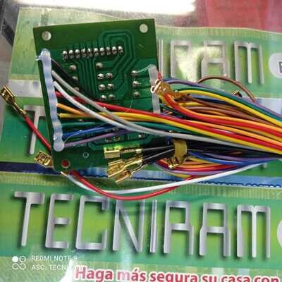 TARJETA PARA TRAGAMONEDAS DE BOTONES