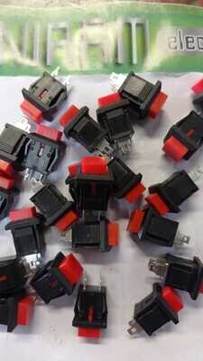 INTERRUPTOR PULSADOR ROJO RESET TRAGAMONEDAS (NO)