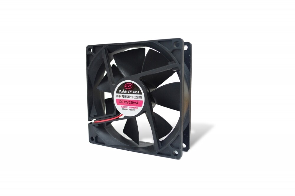 VENTILADOR PLASTICO  EVL 12V DC  3-1/2