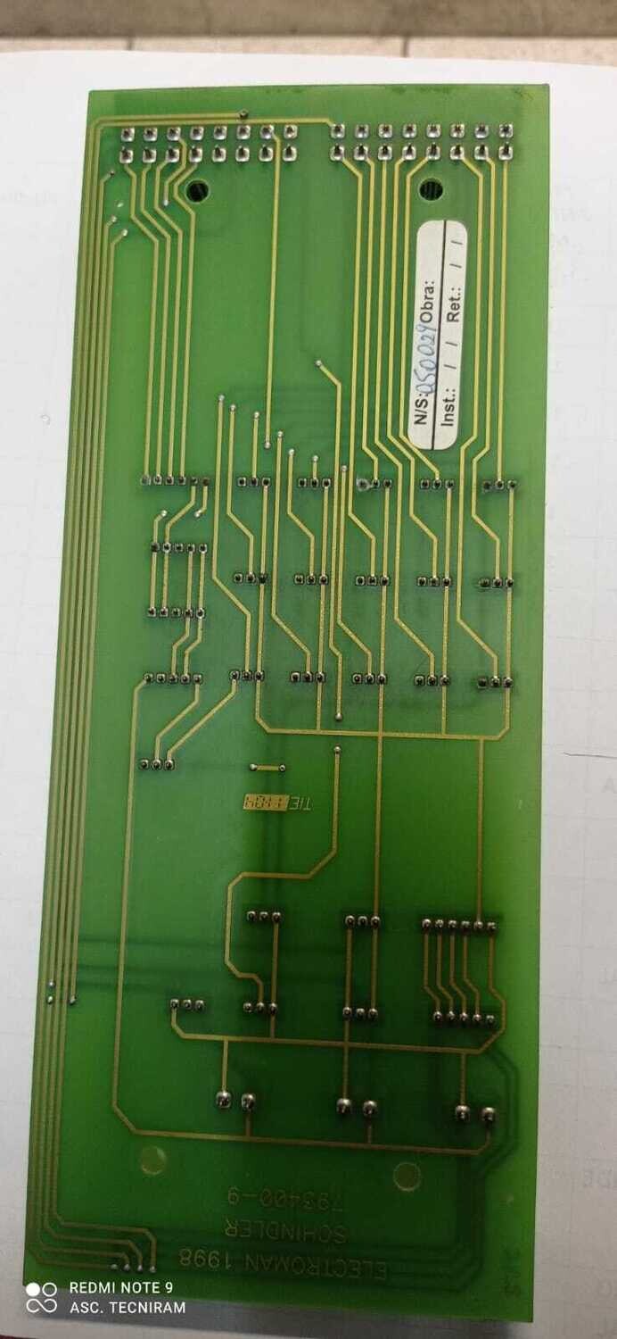SCHINDLER TARJETA 793400-9 ELECTROMAN