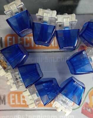 PULSADOR LED AZUL