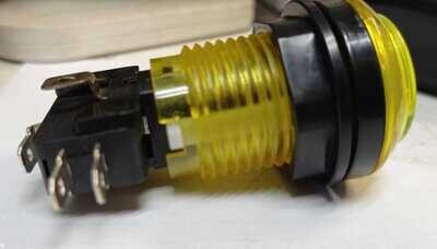 PULSADOR LUMINOSO FIJO LED 27MM AMARILLO