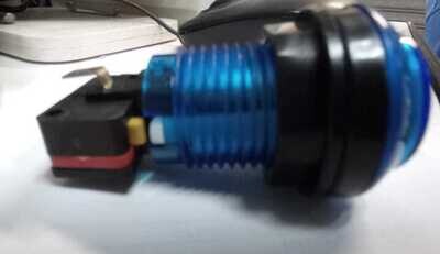 PULSADOR LUMINOSO LED 27MM AZUL