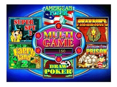 TARJETA MULTIGAME 6X (60-95%) POKER MAQUINA MONEDERA