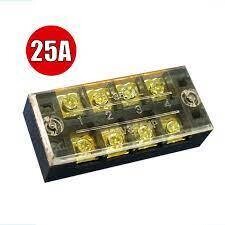 TB​-2504L BORNERA NEGRAS CON TAPA TRANSPARENTE 600V/25A