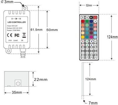 TRANSFORMADOR PARA TIRA LED RGB