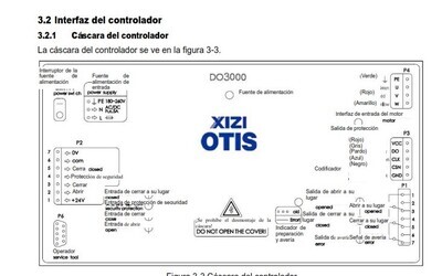OTIS XIXI DO3000 OPERADOR PUERTA -Manual de uso