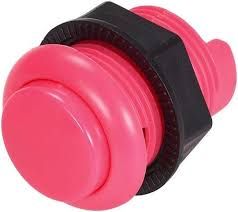 PULSADOR  ARCADE 33MM ROSADO