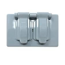 TAPA PLASTICA DOBLE SERVICIO INTERPERIE