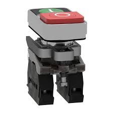 PULSADOR DOBLE PVC ROJO-VERDE CON LED CENTRAL 220 V HARMONY XB5AW73731M5