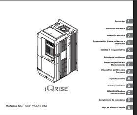 YASKAWA Variador CA-L1000E Variador CA para aplicaciones de elevación Manual Técnico