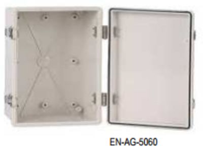 TABLERO PLASTICO CON PUERTA GRIS 60X40X25