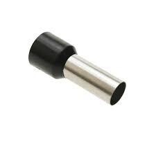 TERMINAL PUNTERA SIMPLE 10 Awg.  COLOR NEGRO