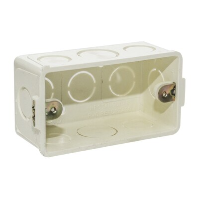 CAJAS PLASTICA RECTANGULARES TIPO DOMESTICO PARA TOMA CORRIENTE