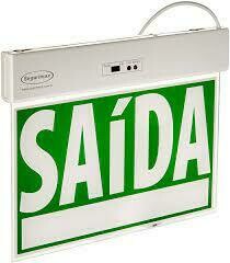 ROTULO SALIDA EMERGENCIA VERDE, ELIGE UNO: MODELO 25328 / SEGURIMAX SEÑALIZACION DE SALIDA - 1 CARA - SLIM - 30 LUMENES- Autonomía 3 horas - Dimensión 240 x 183 x 21 mm