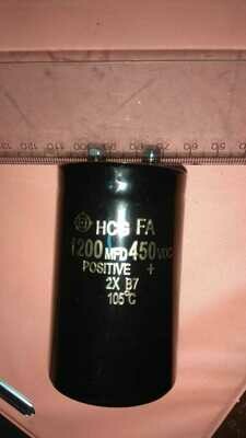 1200uf / 450VDC. CONDENSADOR DE TORNILLO