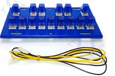 TECLADO 15 TECLAS ILUMINADOS AZUL