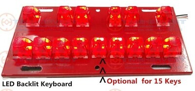 TECLADO 15 TECLAS ILUMINADOS ROJO