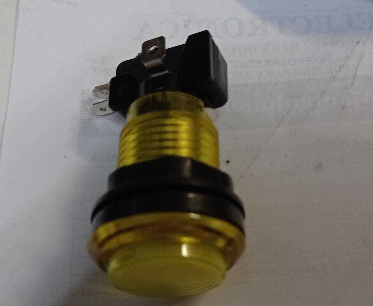 PULSADOR LUMINOSO LED 27MM AMARILLO