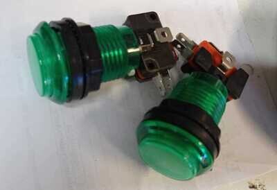 PULSADOR LUMINOSO LED 27MM VERDE