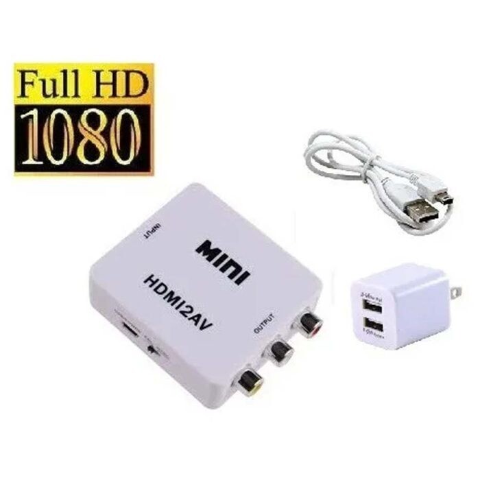 HDMI2AV CONVERTIDOR DE AUDIO HDMI A RCA 1080P AUDIO Y VIDEO