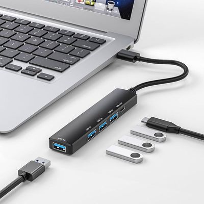 HUB TIPO C AMPLIFICADOR USB DE 4 PUERTOS