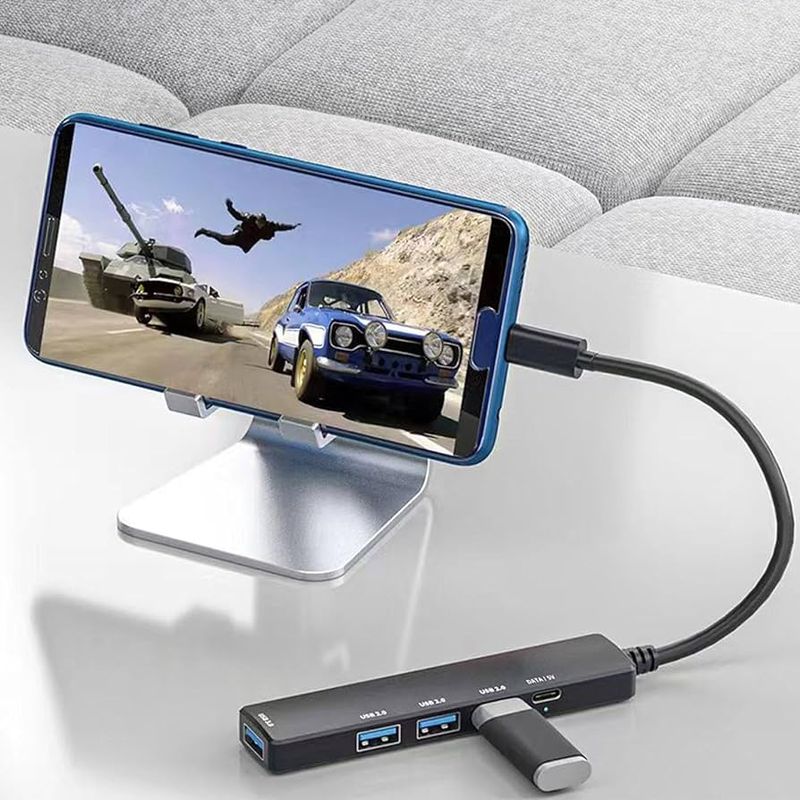 HUB TIPO C AMPLIFICADOR USB DE 4 PUERTOS