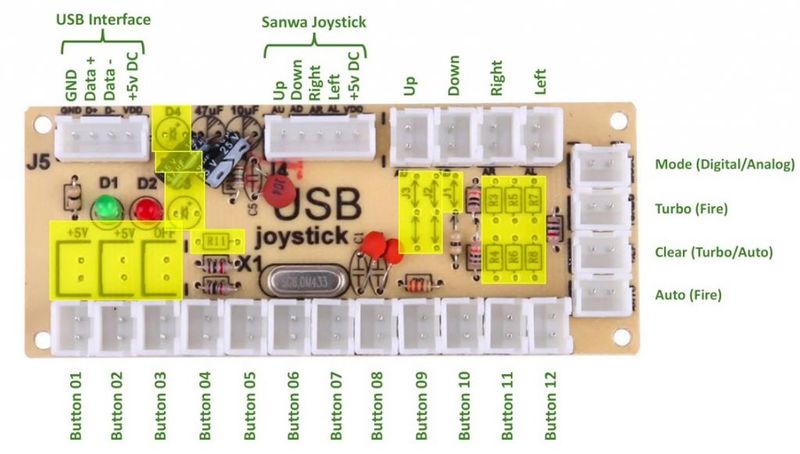 USB ENCODER ZERO DELAY ARCADE CON CABLE USB ENCODER ZERO DELAY ARCADE CON CABLE