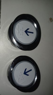 PULSADOR OVALADO AZUL (FLECHA)