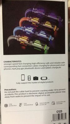 CABLE DE SILICONA/LUZ 4 EN 1