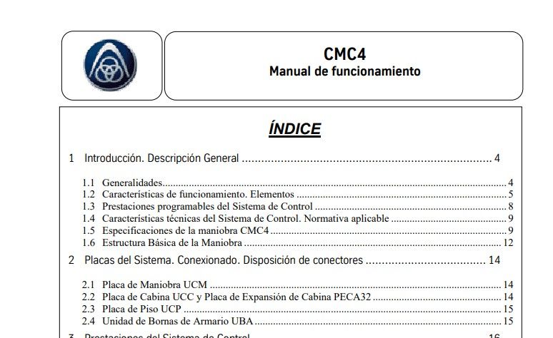 THYSSENKRUPP MANUAL DE FUNCINAMIENTO CMC4