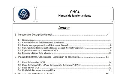 THYSSENKRUPP MANUAL DE FUNCINAMIENTO CMC4