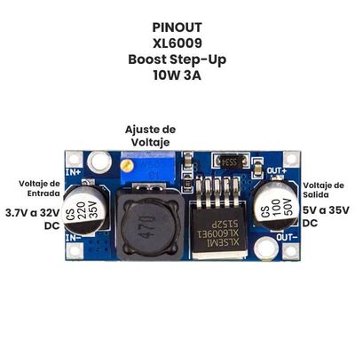 MODULO REGULADOR STEP UP XL6009