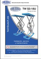 TW S3-18U MANUAL ELEVADOR TIJERAS