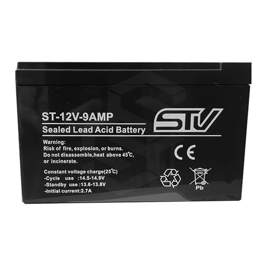 ​BATERIA RECARGABLE 12VDC / 9Amp STV