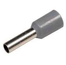 TERMINAL PUNTERA SIMPLE 12 Awg.  COLOR GRIS