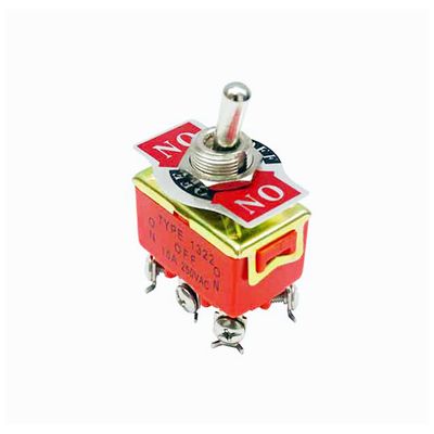 SWITCHES OJO CANGREJO 3 POSICIONES ON+OFF+ON / 6 PINES / 15A / 250VAC