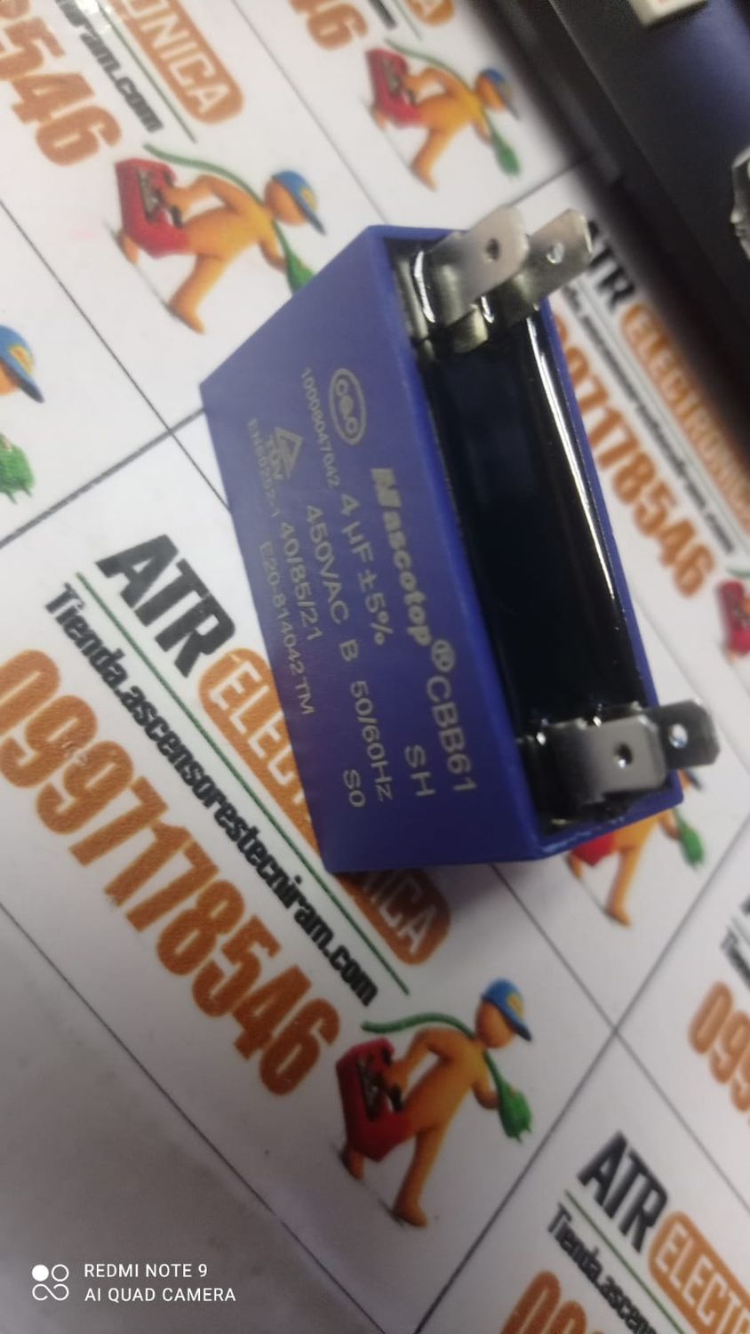 CAPACITOR 4UF - 450VAC. / CBB61