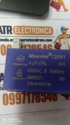 CAPACITOR 4UF - 450VAC. / CBB61