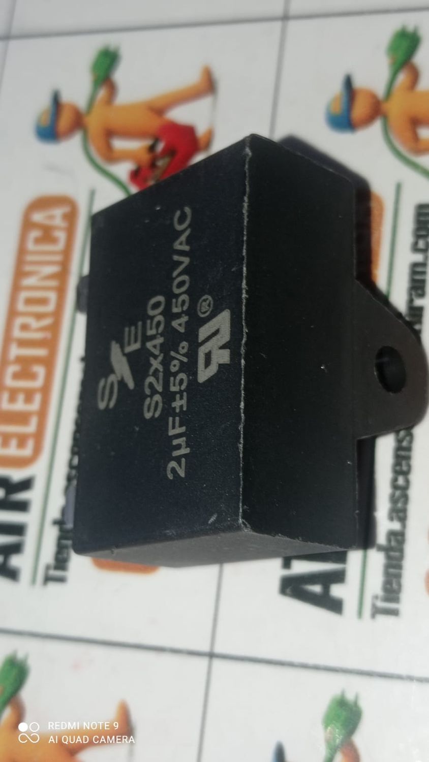 CAPACITOR 2 UF-450 VAC.