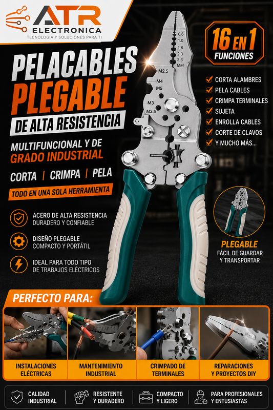 ALICATE PELACABLE MULTIFUNCION