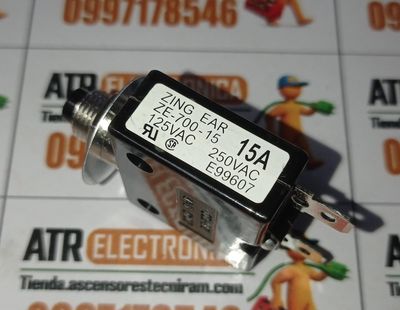 INTERRUPTOR TÉRMICO PROTECTOR SOBRECARGA  ZE-700-15A ZING EAR