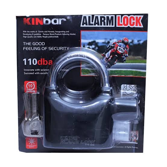 CANDADO CON ALARMA  PARA MOTO