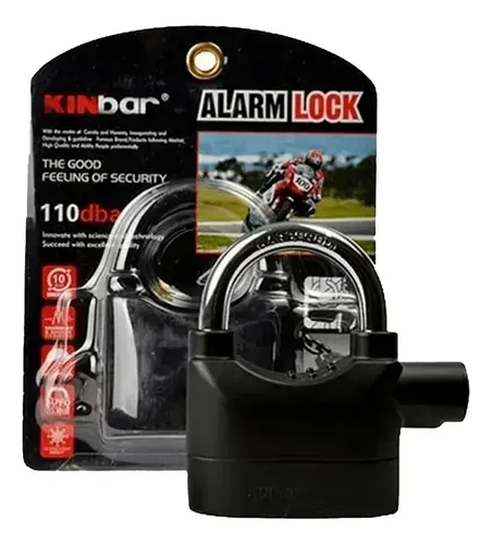 CANDADO CON ALARMA  PARA MOTO