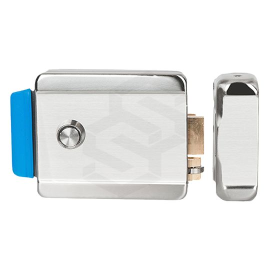 CHAPA ELECTRICA 12VDC CON BOTON